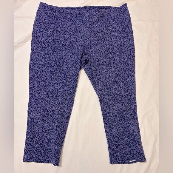 NWOT Isaac Mizrahi Live! Stretch Straight Leg Crop Pants size 30W - Picture 1 of 10